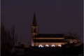 église de Noirterre la nuit 